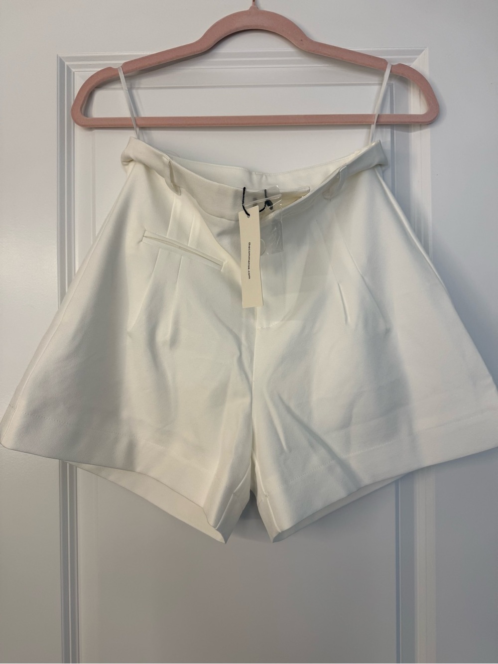 NWT Commense White High-Waist Tailored Women’s Shorts XS